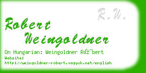 robert weingoldner business card